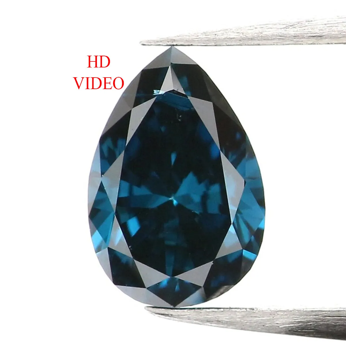 0.28 Ct Natural Loose Diamond, Pear Diamond, Blue Diamond, Polished Diamond, Rose Cut Diamond, Rustic Diamond, Antique Diamond L