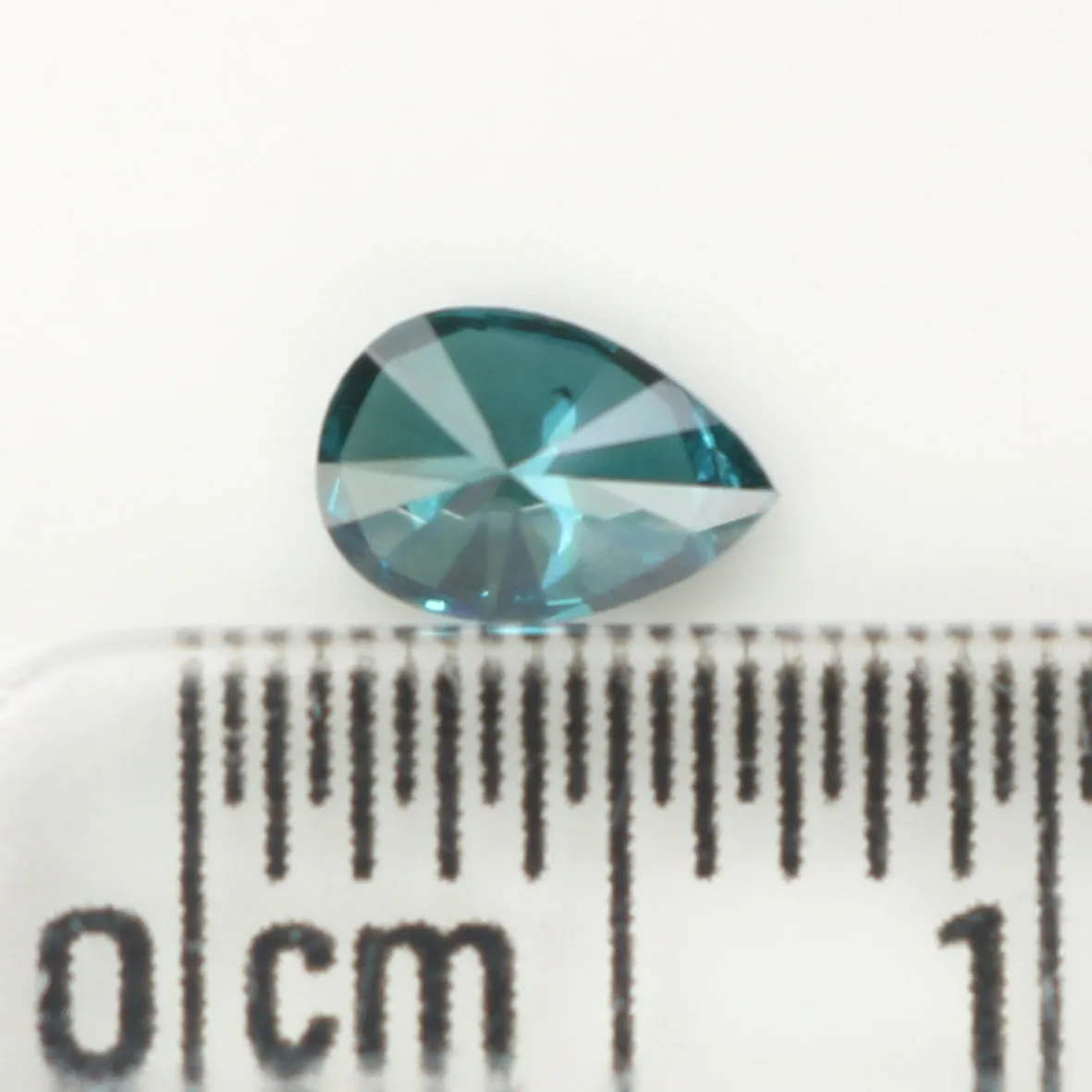 0.28 Ct Natural Loose Diamond, Pear Diamond, Blue Diamond, Polished Diamond, Rose Cut Diamond, Rustic Diamond, Antique Diamond L