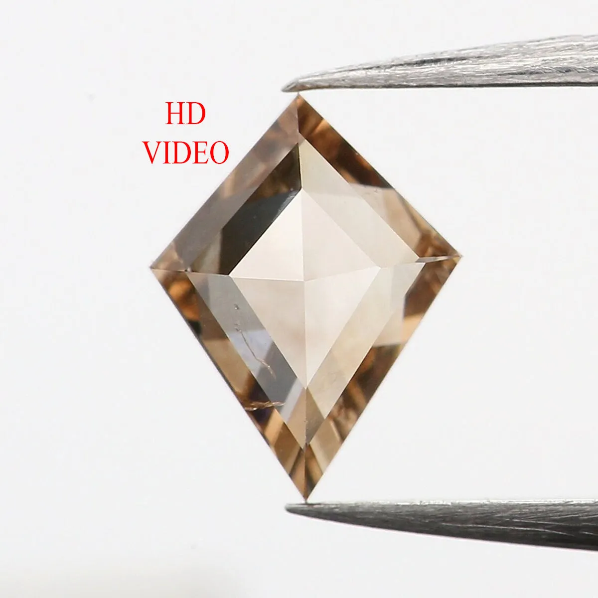 0.36 Ct Natural Loose Diamond, Kite Cut Diamond, Brown Color Diamond, Rose Cut Diamond, Real Rustic Diamond, Antique Diamond KR2