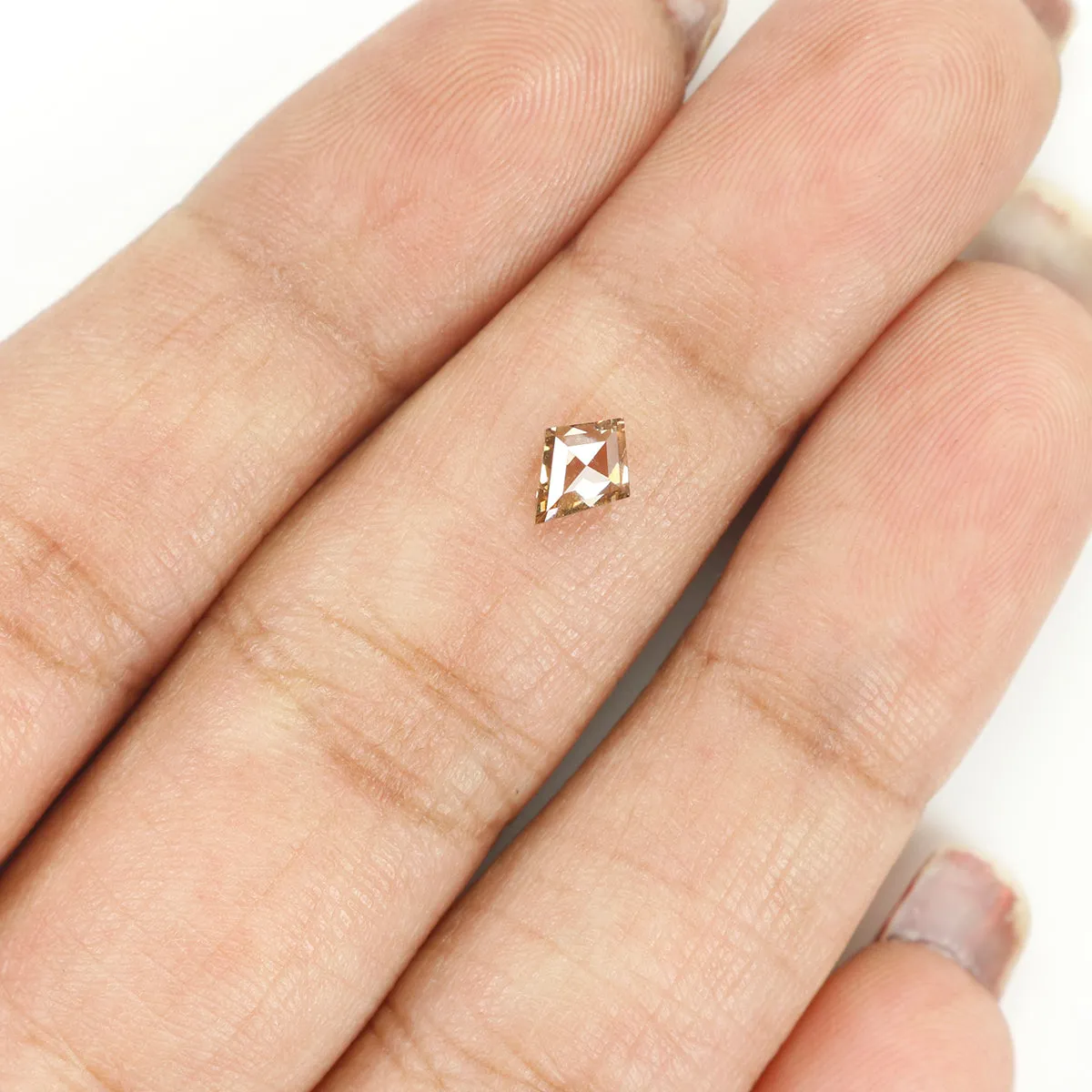 0.36 Ct Natural Loose Diamond, Kite Cut Diamond, Brown Color Diamond, Rose Cut Diamond, Real Rustic Diamond, Antique Diamond KR2