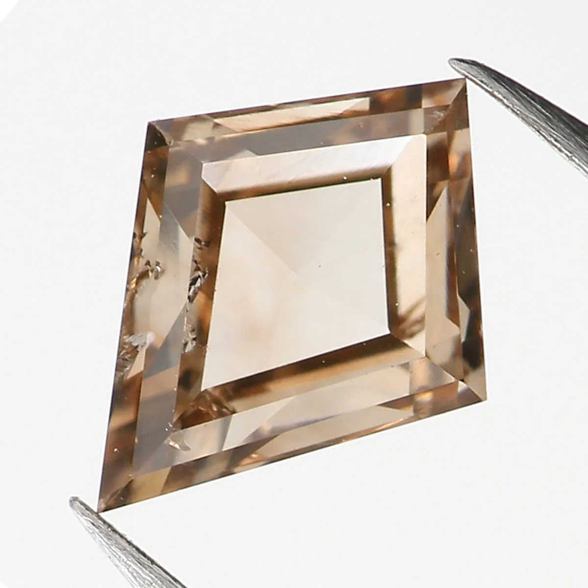 0.36 Ct Natural Loose Diamond, Kite Cut Diamond, Brown Color Diamond, Rose Cut Diamond, Real Rustic Diamond, Antique Diamond KR2