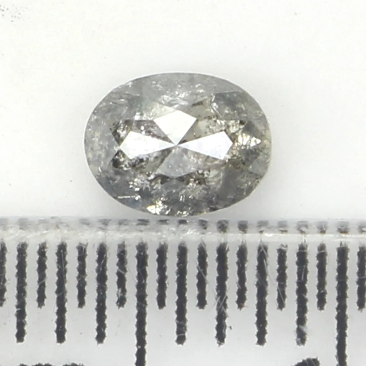 0.36 Ct Natural Loose Diamond, Oval Diamond, Black Diamond, Grey Diamond, Salt and Pepper Diamond, Antique Diamond, Real Diamond