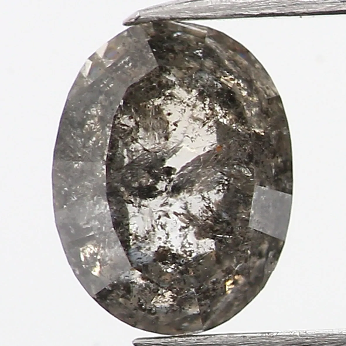 0.36 Ct Natural Loose Diamond, Oval Diamond, Black Diamond, Grey Diamond, Salt and Pepper Diamond, Antique Diamond, Real Diamond