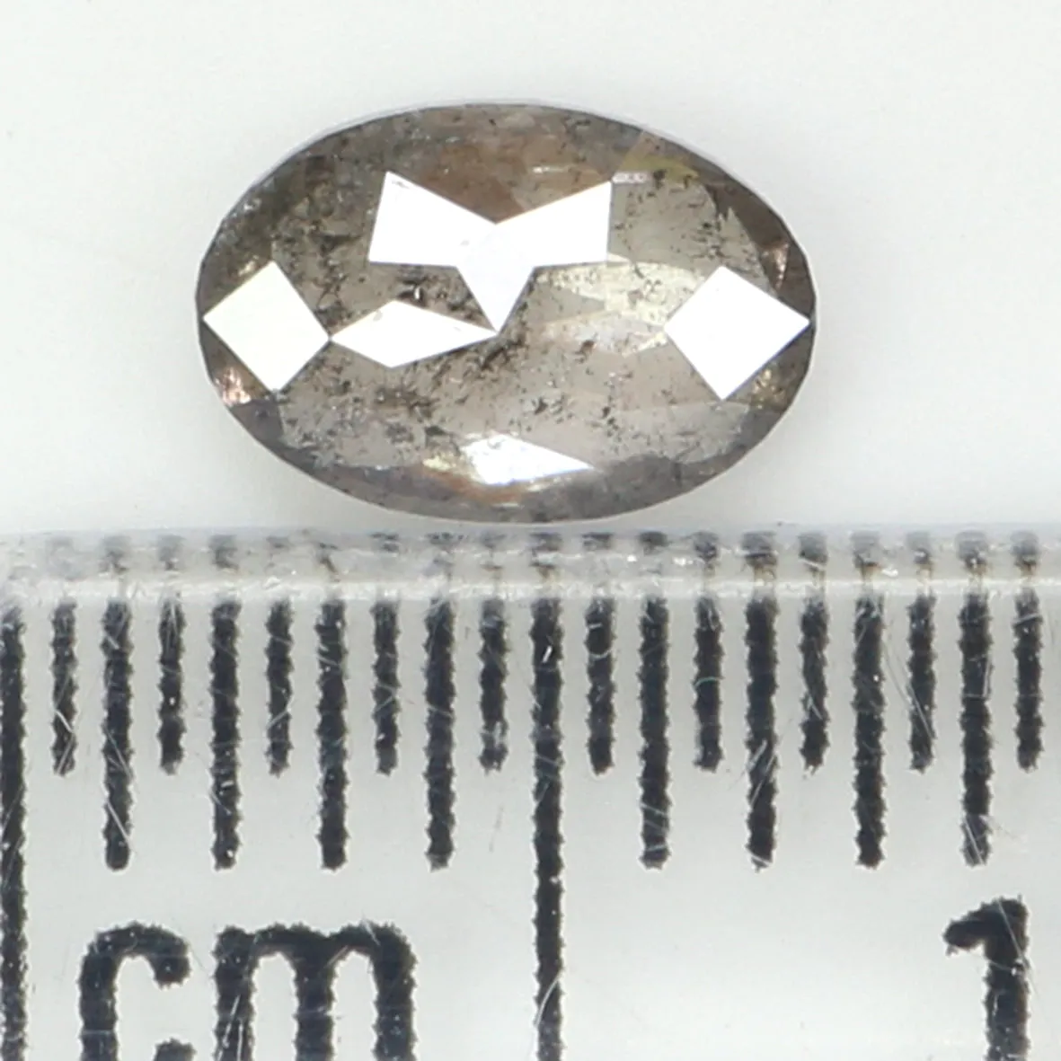 0.40 Ct Natural Loose Diamond, Oval Diamond, Black Diamond, Grey Diamond, Salt and Pepper Diamond, Antique Diamond, Real Diamon 