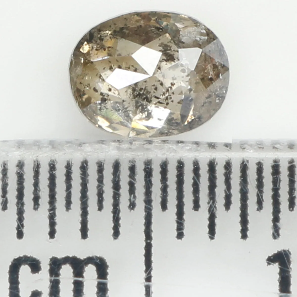 0.40 Ct Natural Loose Diamond, Oval Diamond, Black Diamond, Grey Diamond, Salt and Pepper Diamond, Antique Diamond, Real Diamond