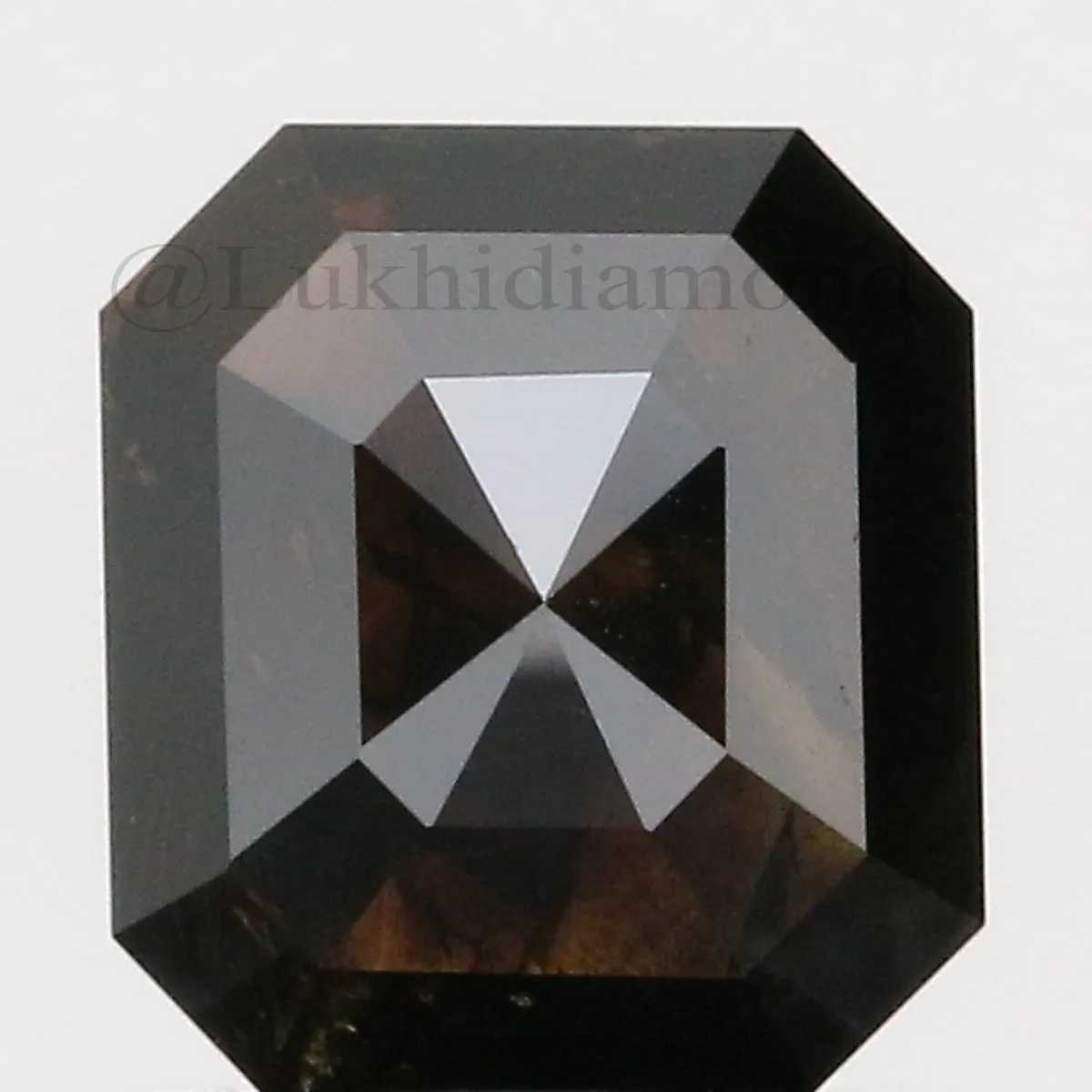 1.22 Ct IGI CERTIFIED Natural Loose Radiant Shape Diamond Fancy Black Color Radiant Cut Diamond 6.30 MM Natural Radiant Cut Diam