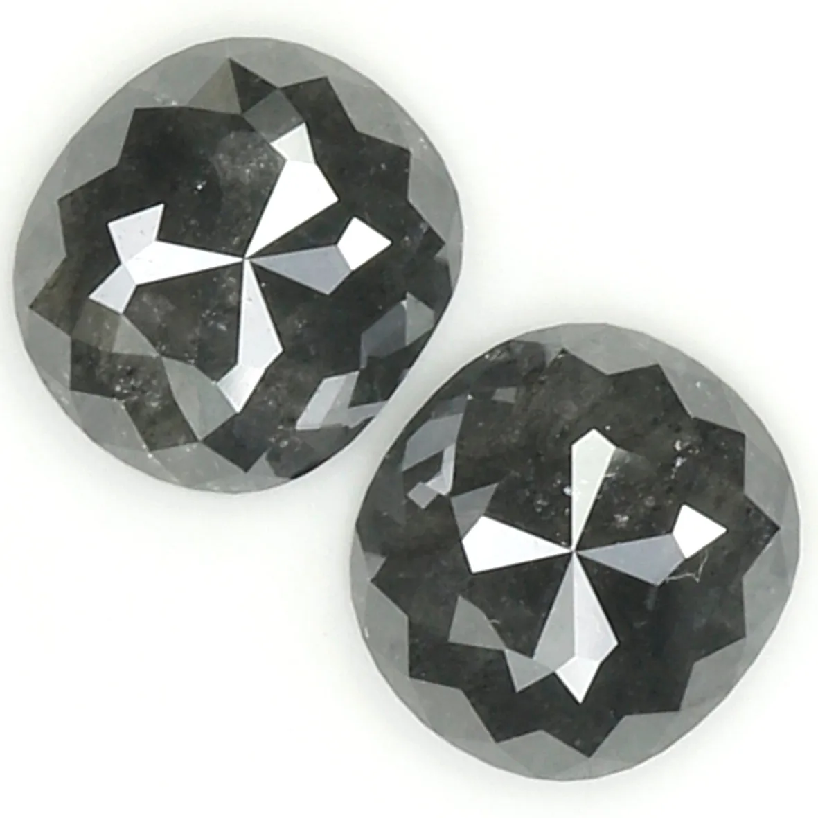 3.70 Ct Natural Loose Diamond, Oval Diamond, Black Diamond, Grey Diamond, Salt And Pepper Diamond, Antique Diamond, Real Diamond