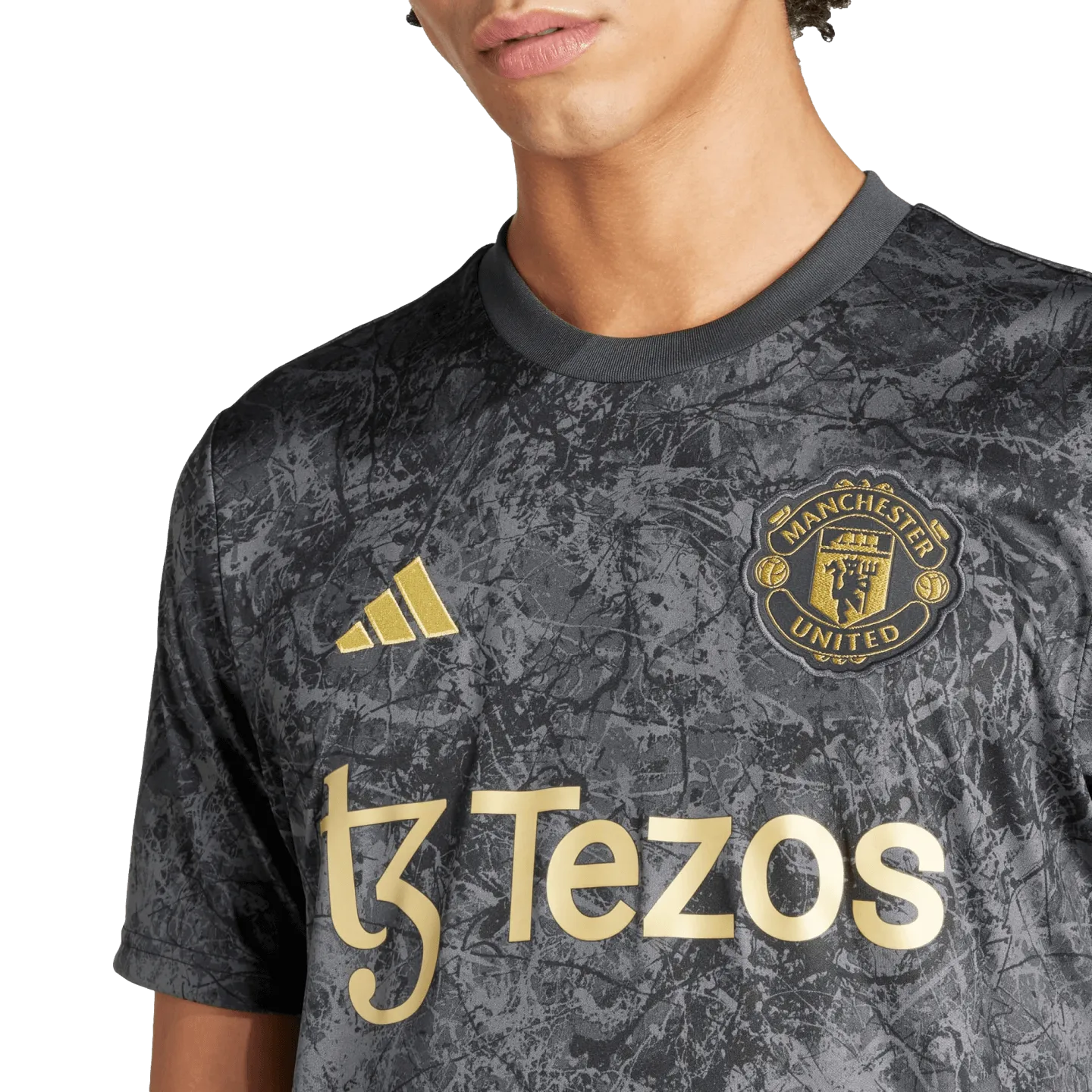 Adidas Manchester United Stone Roses Pre-Match Jersey