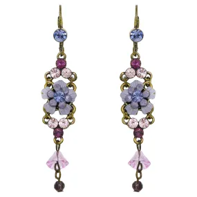 Artisan Purple made with Swarovski Crystal Dangle Earrings Dangle Earrings Handcrafted