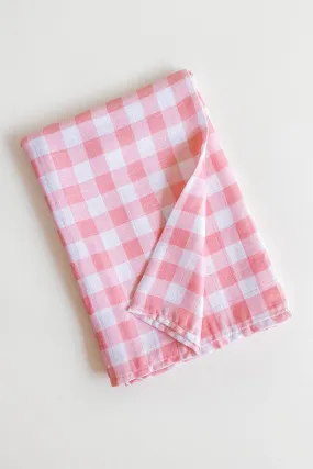 Bamboo Swaddle - Pink Gingham