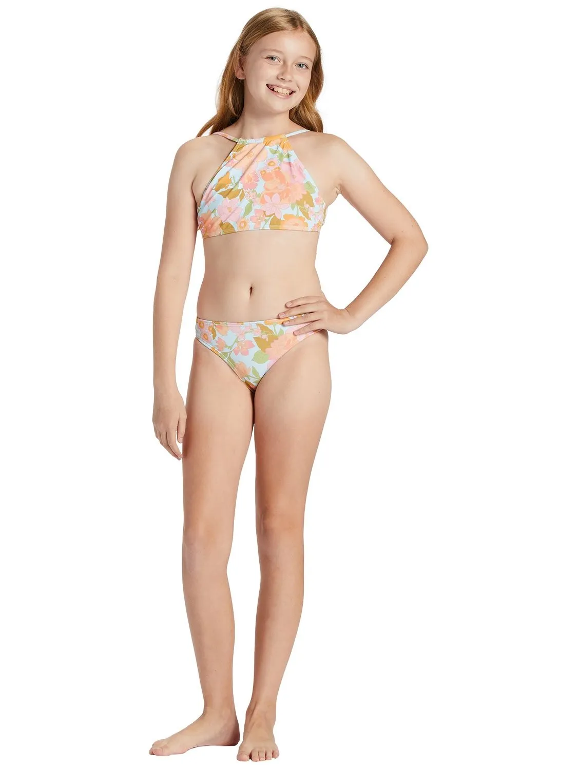 Billabong Girls Blown Away High Neck Two Piece Set