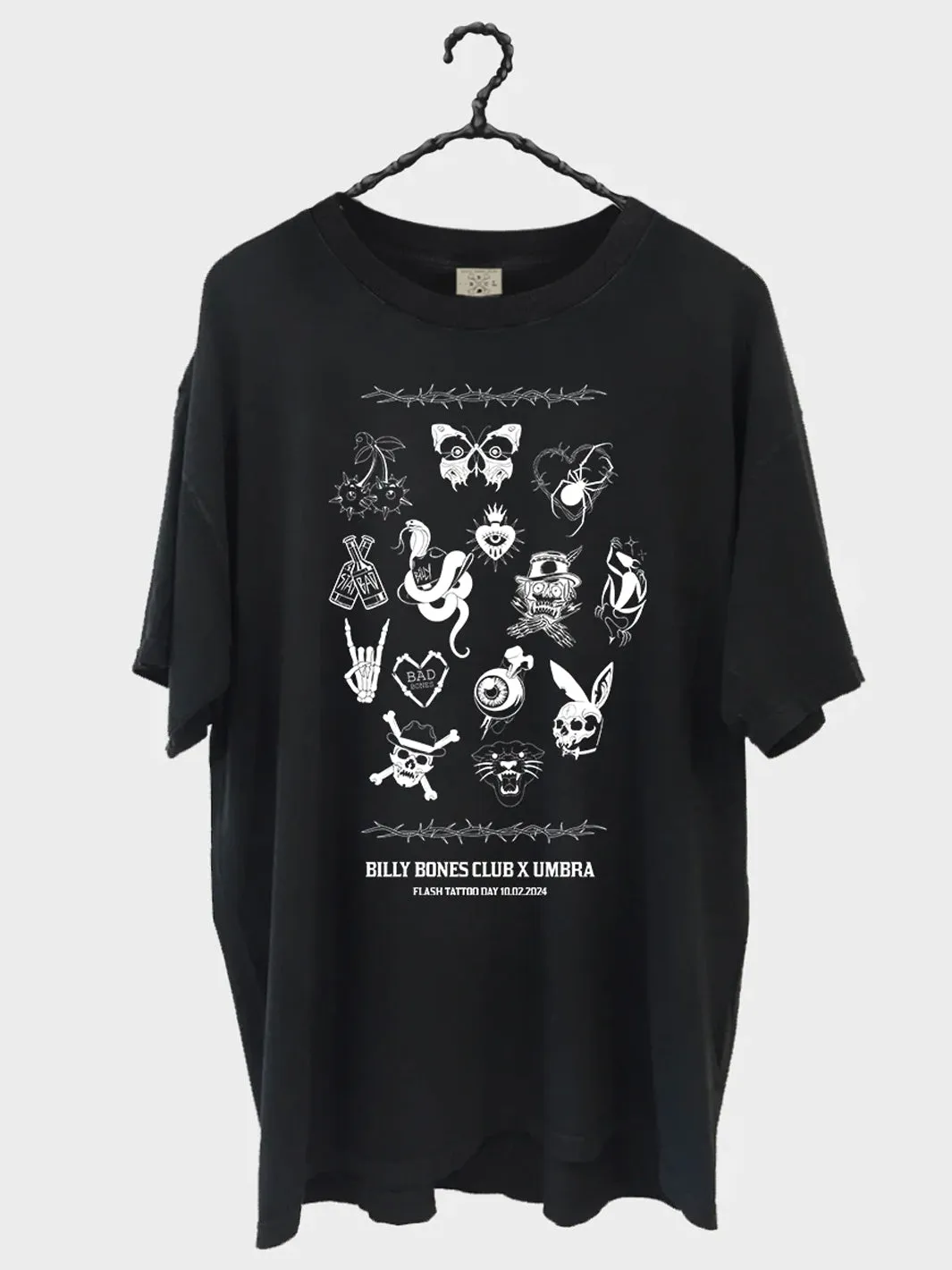 BILLY BONES CLUB BONES X UMBRA FLASH TEE - VINTAGE BLACK