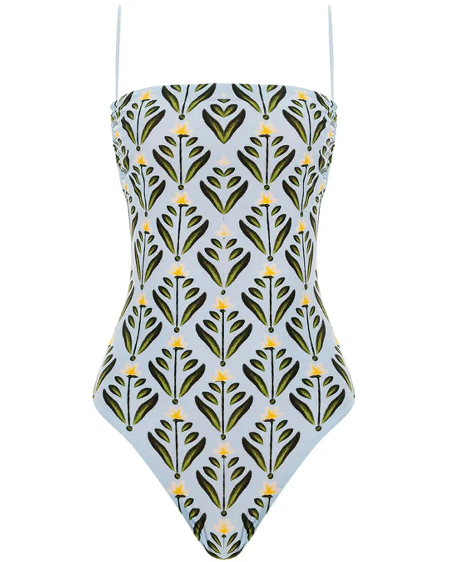 Blue Ceramica Mergarita One Piece Swimsuit