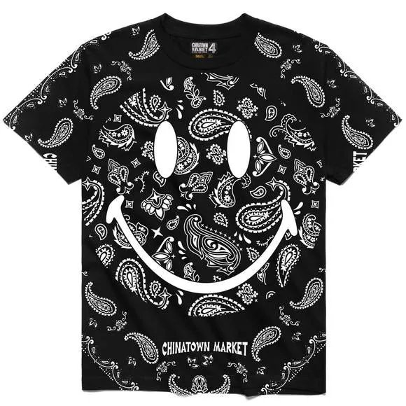 Chinatown Market Paisley Black Tee