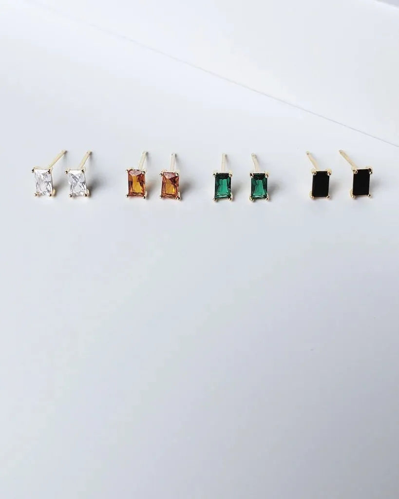 CoutuKitsch Amelie Baguette Studs (Multiple Colours)