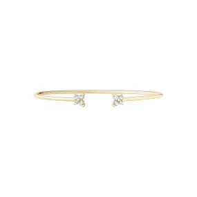 Diamond Butterfly Cuff Bangle