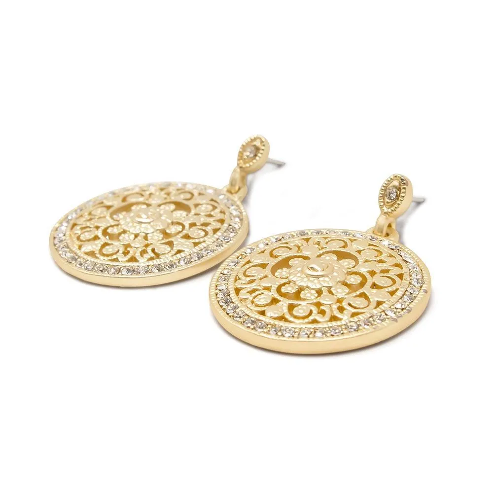 Earrings Medalion Mat