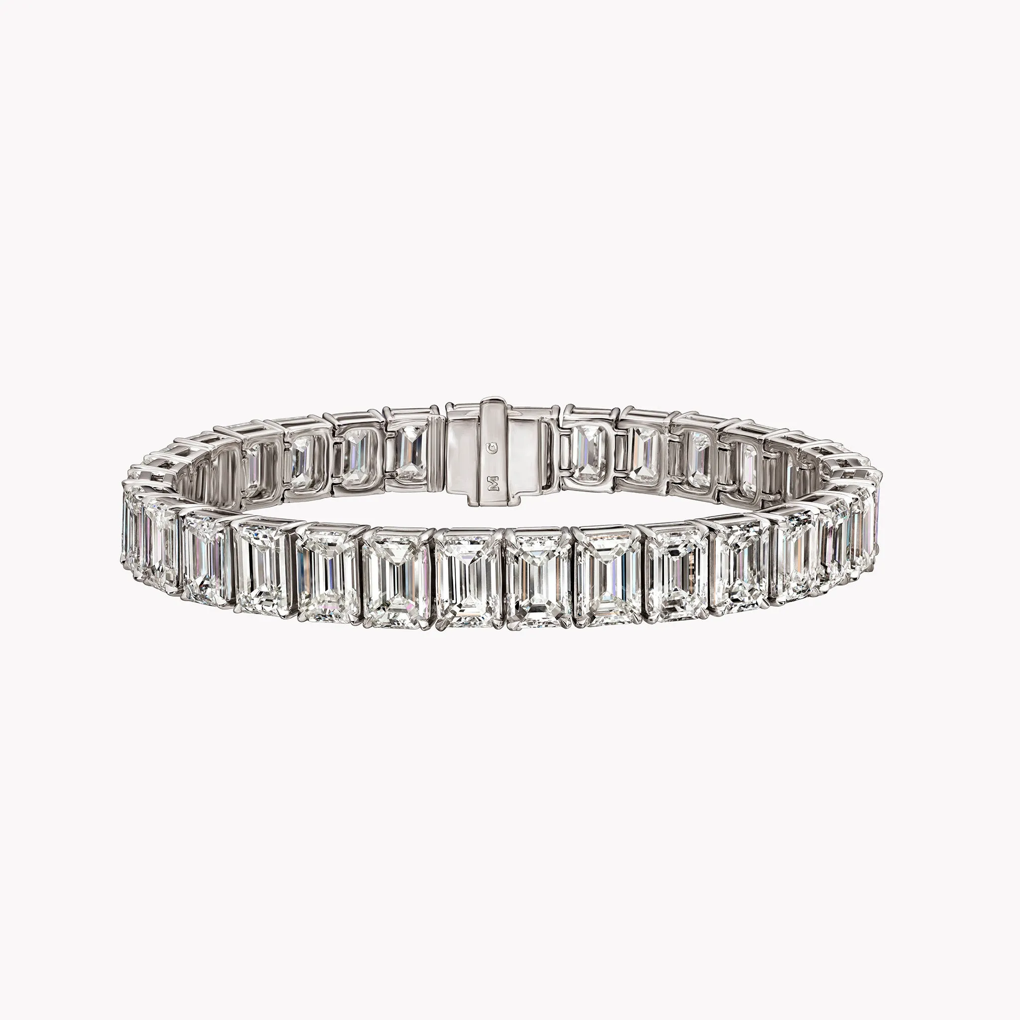 Emerald Cut Diamond Tennis Bracelet