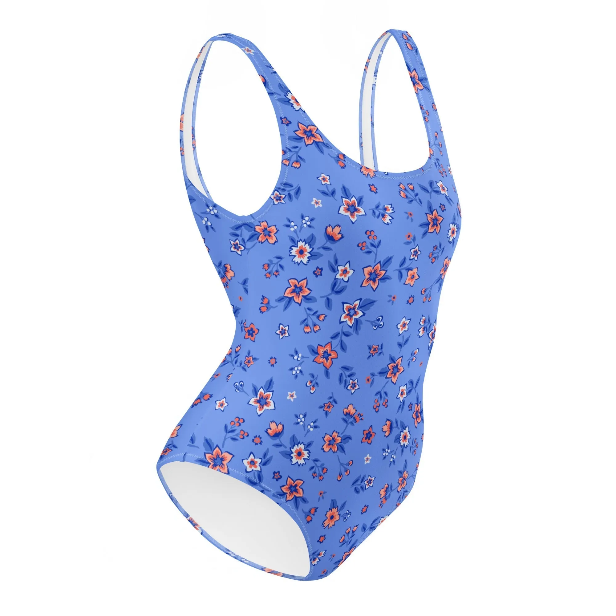 FLORIDA ECO ONE PIECE SWIMSUIT - SAPPHIRE FLORALS