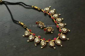 Fusion Jadau Kundan Meenakari Necklace Set