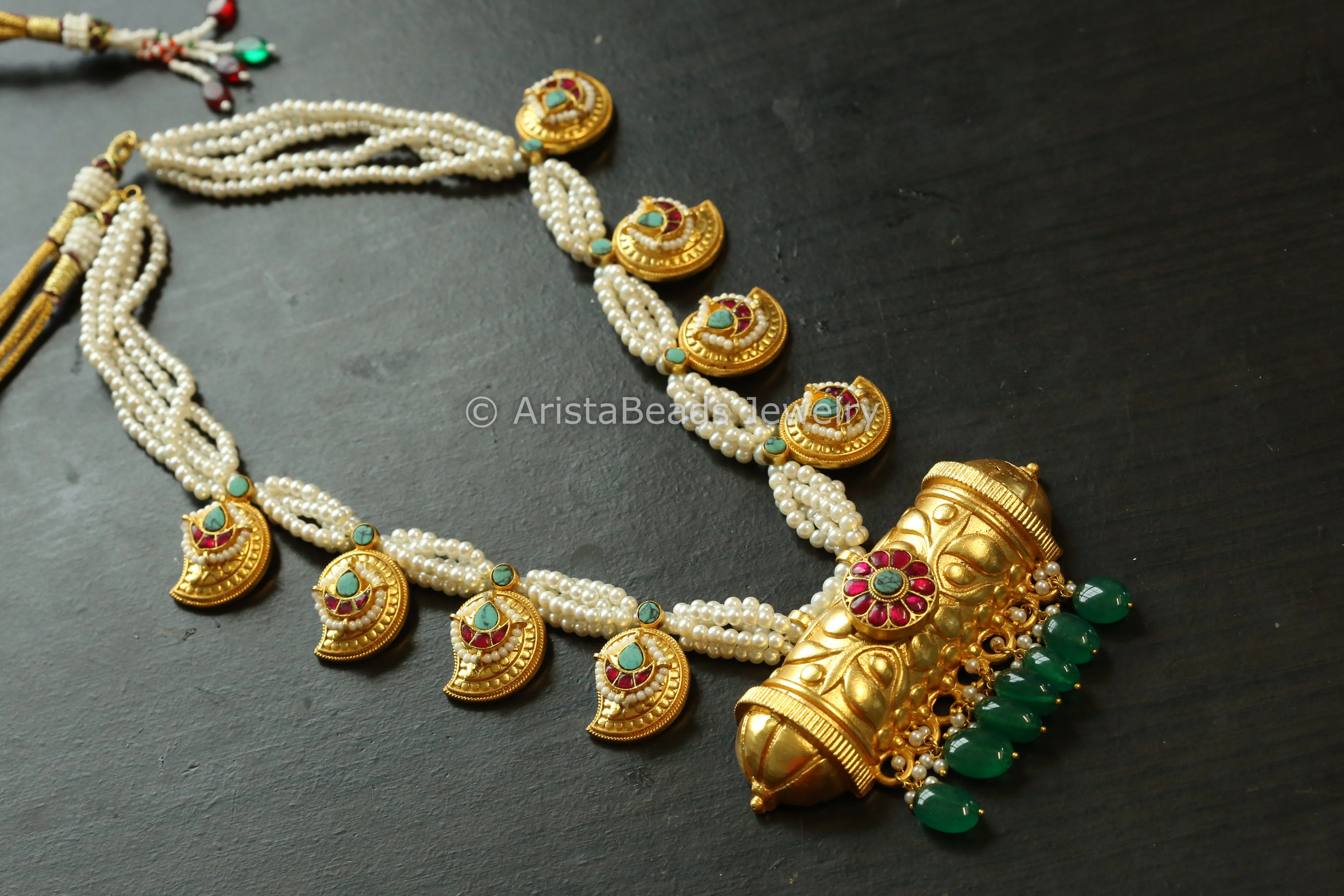 Fusion Kundan Mango Tabeez Necklace