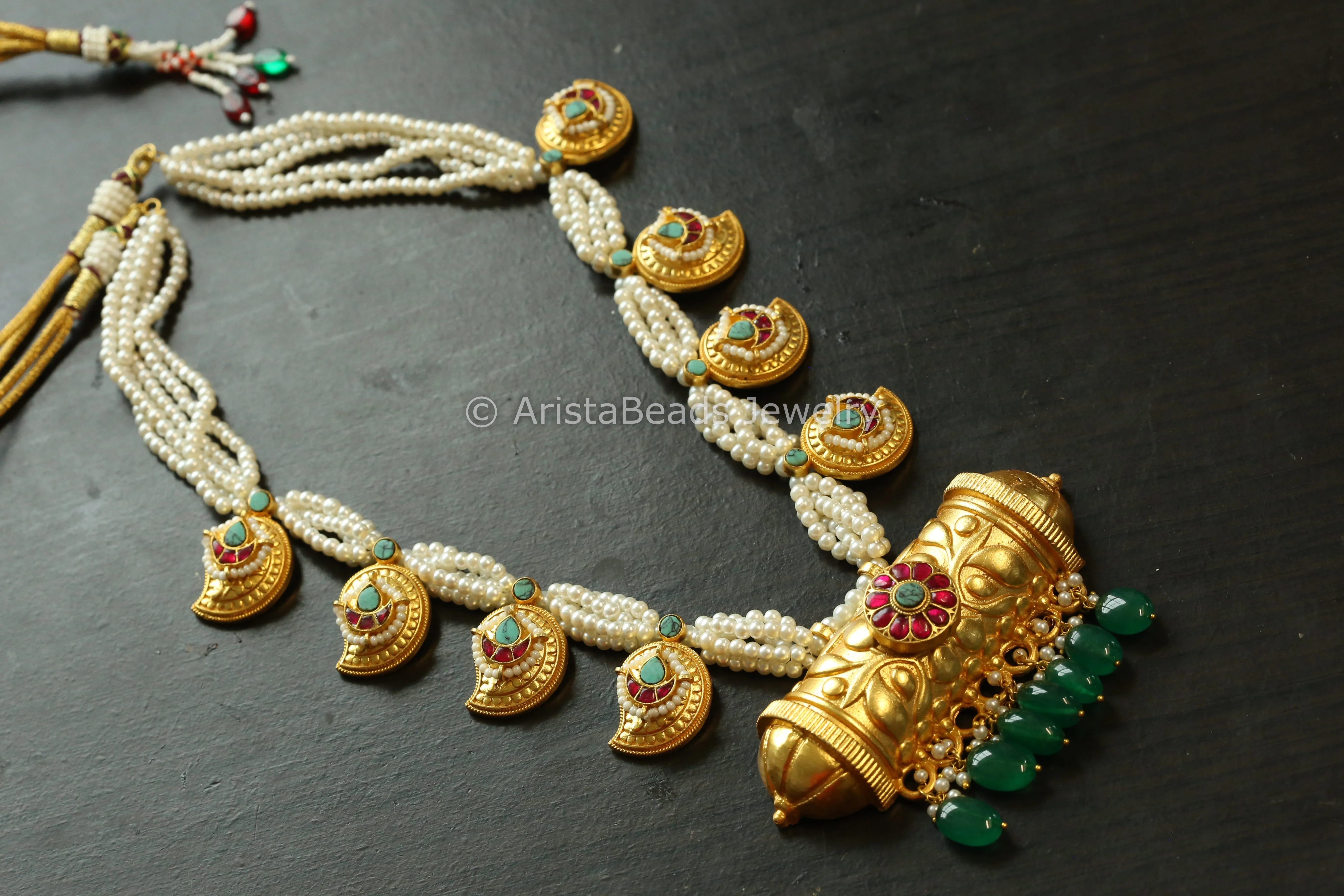 Fusion Kundan Mango Tabeez Necklace