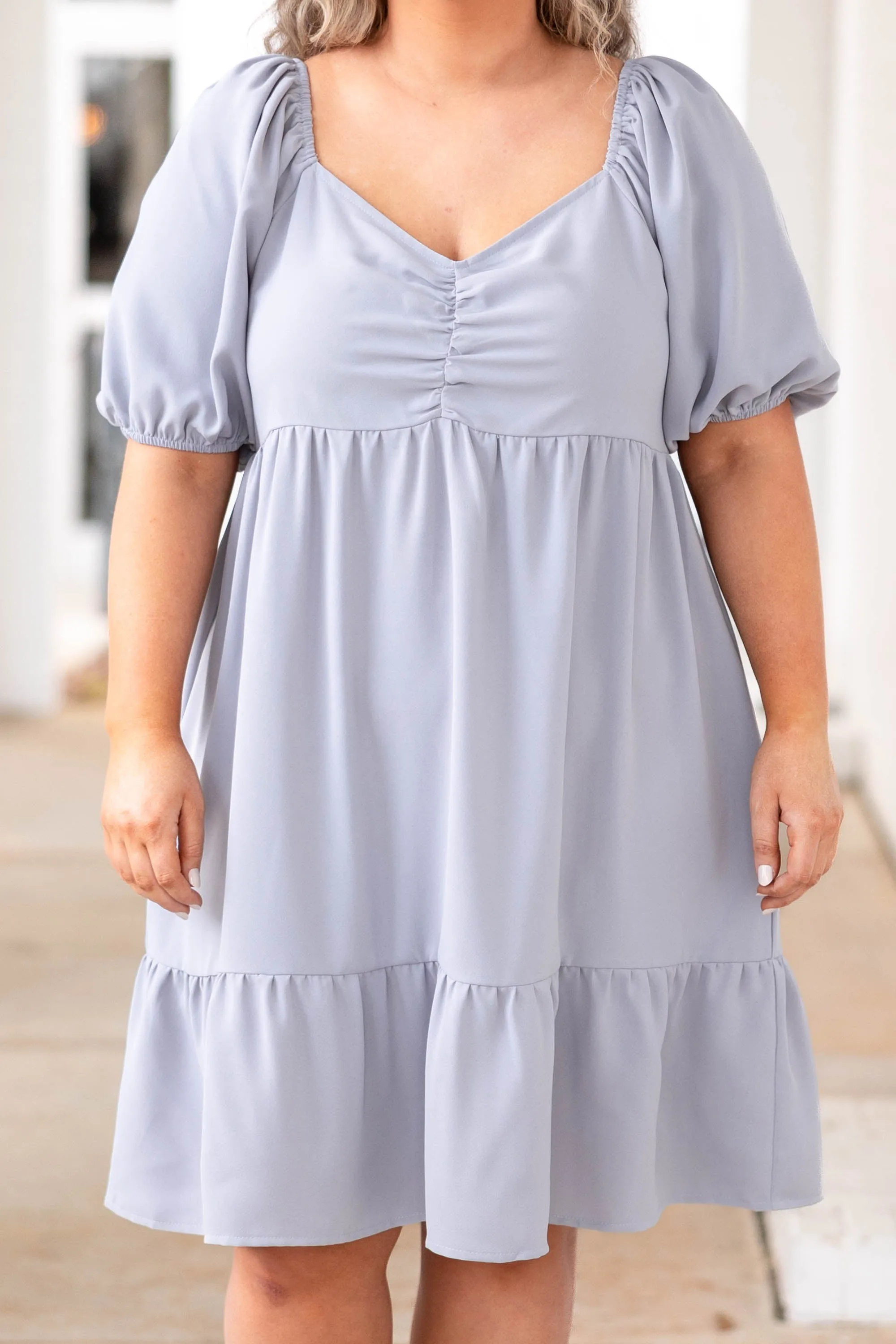 Glowing Days Dress, Fog Blue