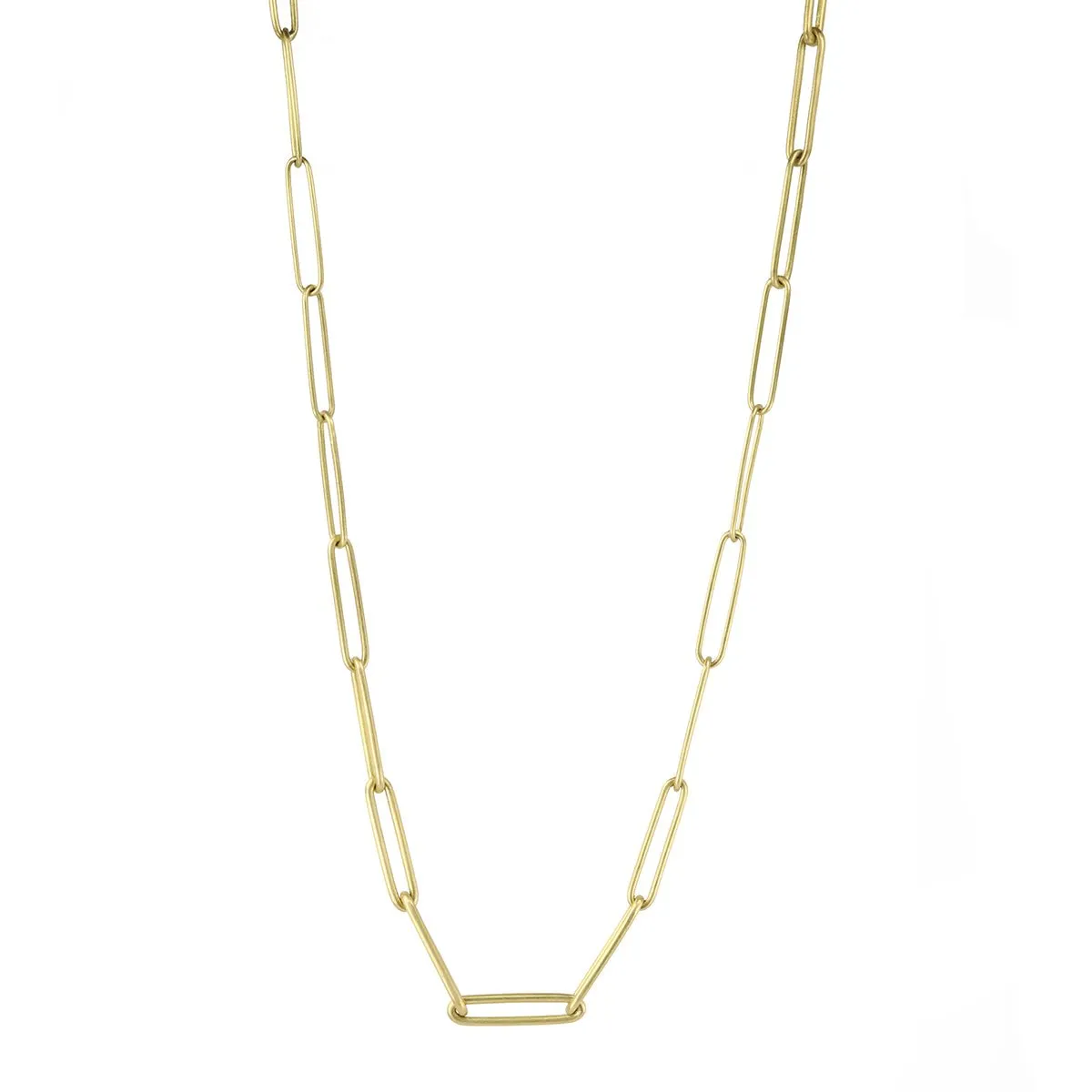 Gold Graduated Paperclip Chain