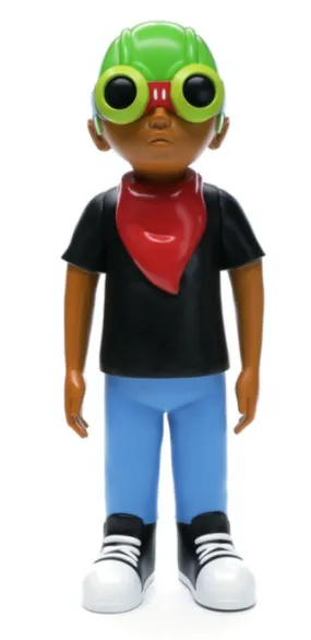 Hebru Brantley x Mindstyle Fly Boy Black Tee Vinyl Figure