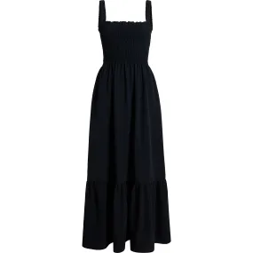 Hill House Home The Women's Anjuli Nap Dress, Black Crepe