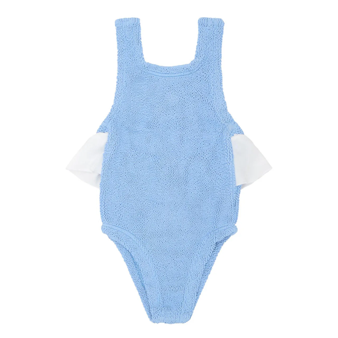 HUNZA G Lara Frill One-Piece Swimsuit - Cornflower