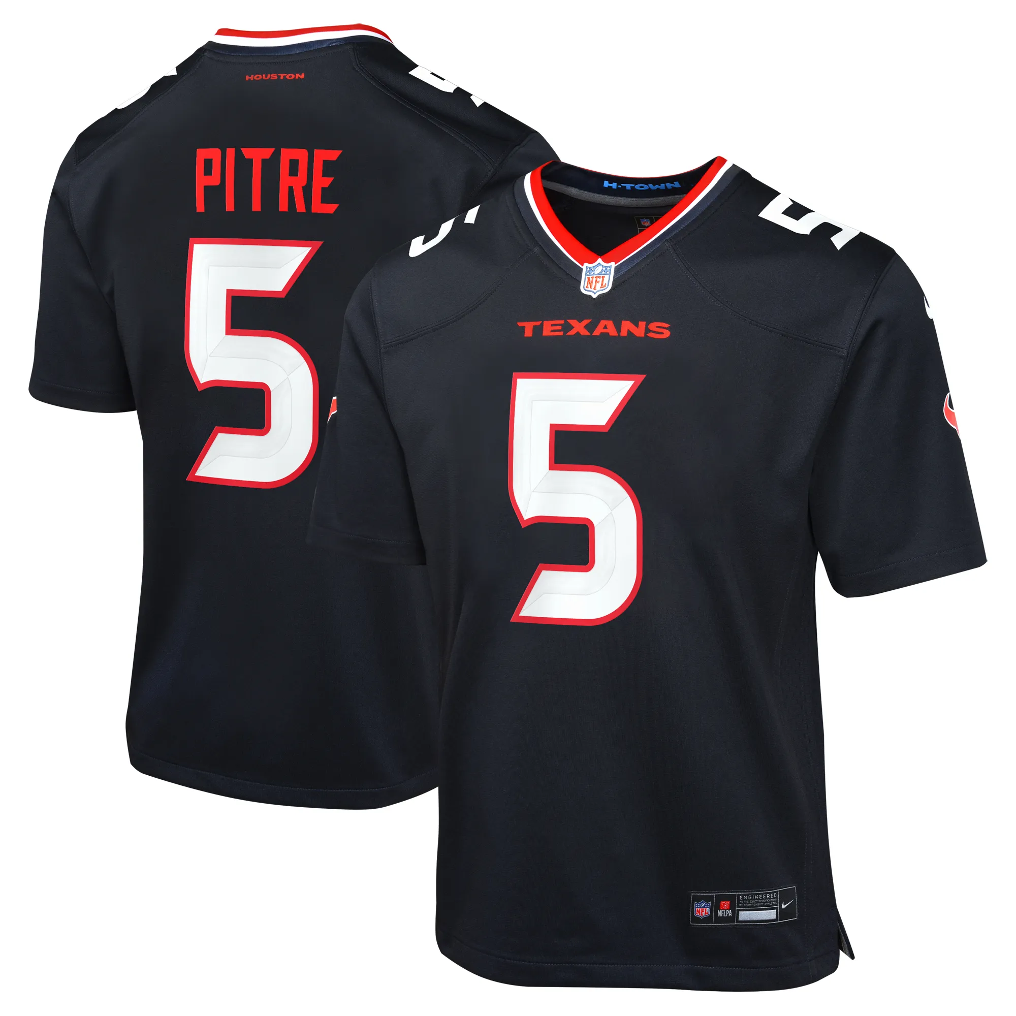 Lids Youth Nike Jalen Pitre Navy Houston Texans Game Jersey