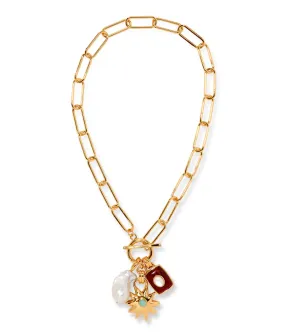 Lizzie Fortunato Helios Charm Necklace