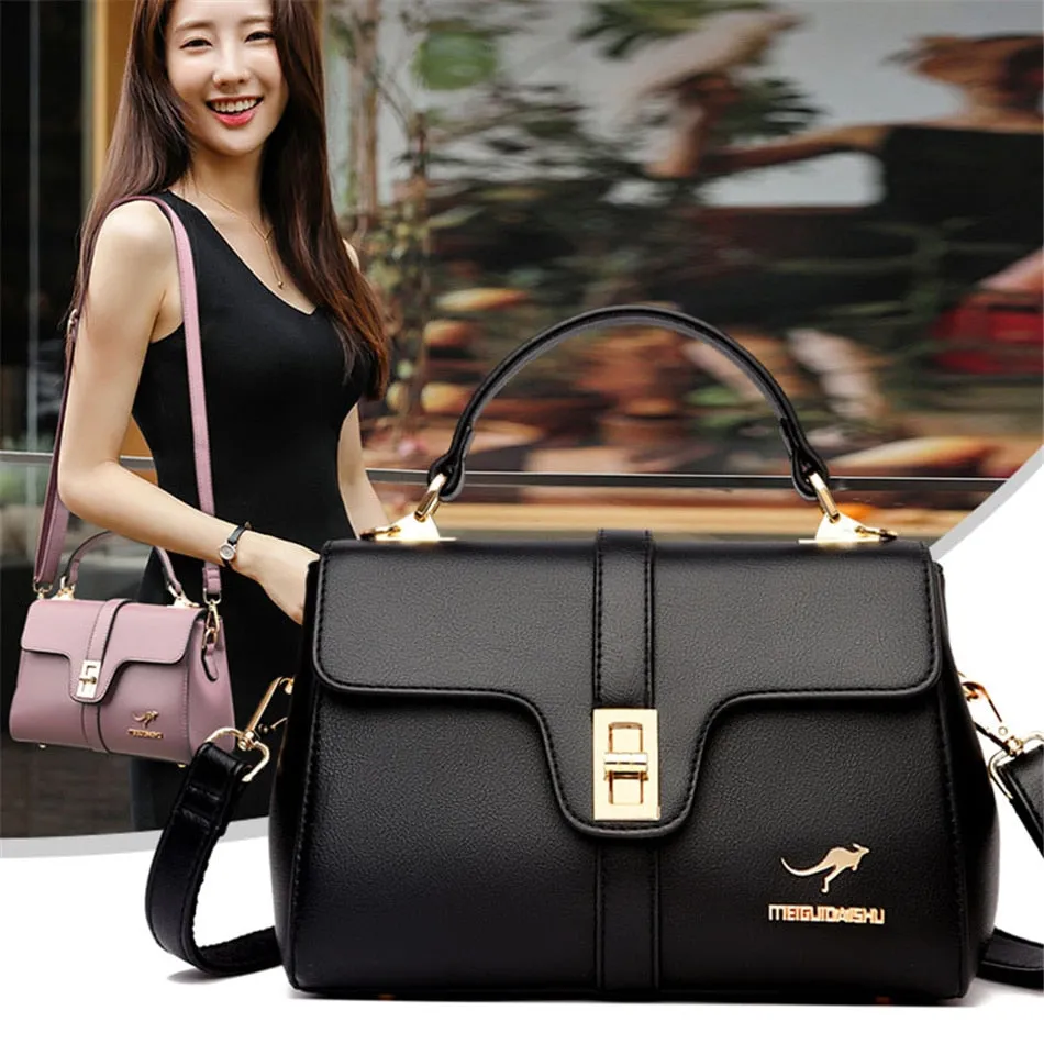 Luxury Style Synthetic Leather Boston Shoulder Small Handbags for Women