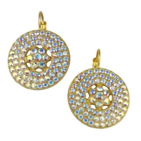 Mariana Handmade Swarovski Crystal Earrings Roundel Design Seaside 1078/1 001AB