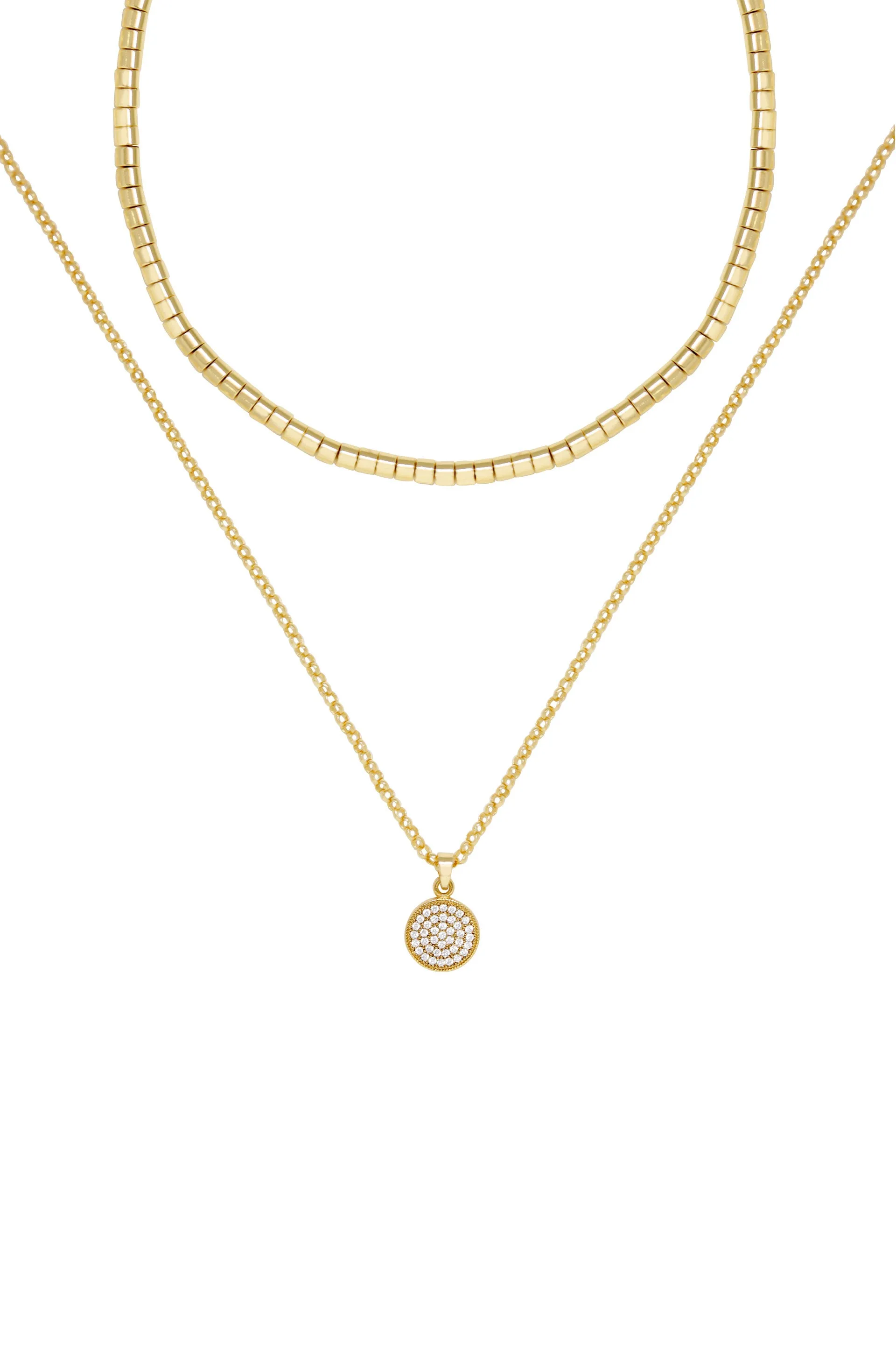 Mix It Up Layers 18k Gold Plated Necklace Set