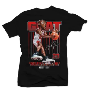 Mj Playoff 12 Goat Black Tee