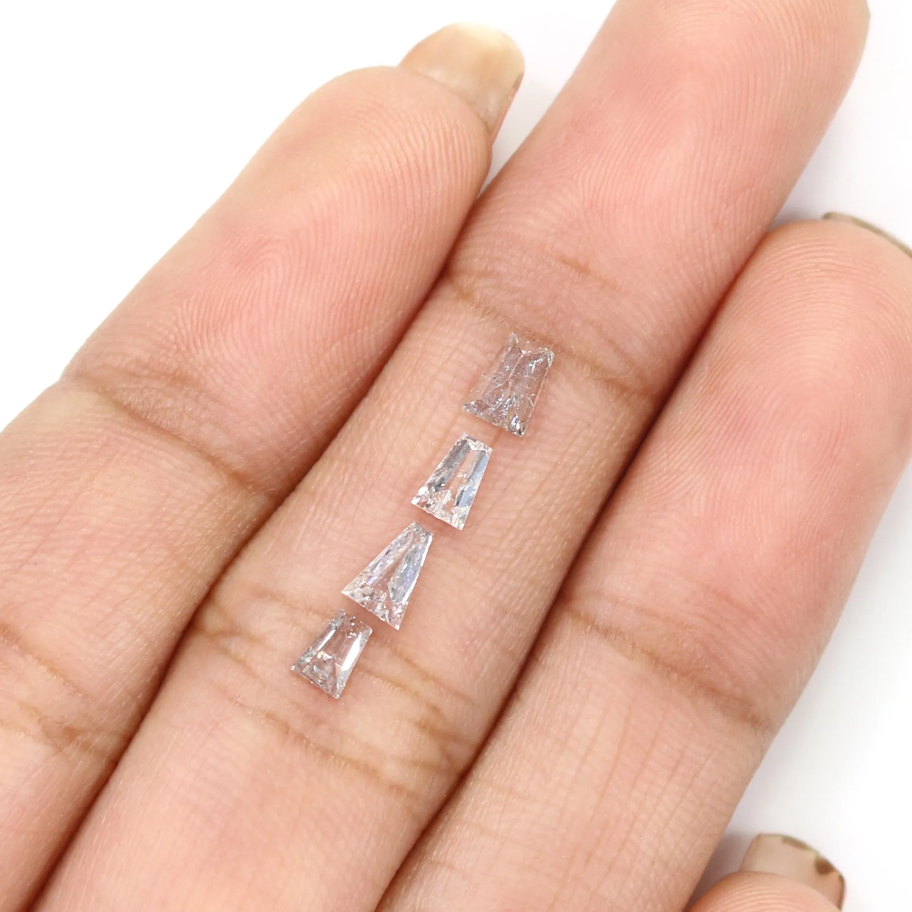 Natural Loose Baguette Diamond White Color 0.58 CT 3.75 MM Baguette Shape Rose Cut Diamond KR2498