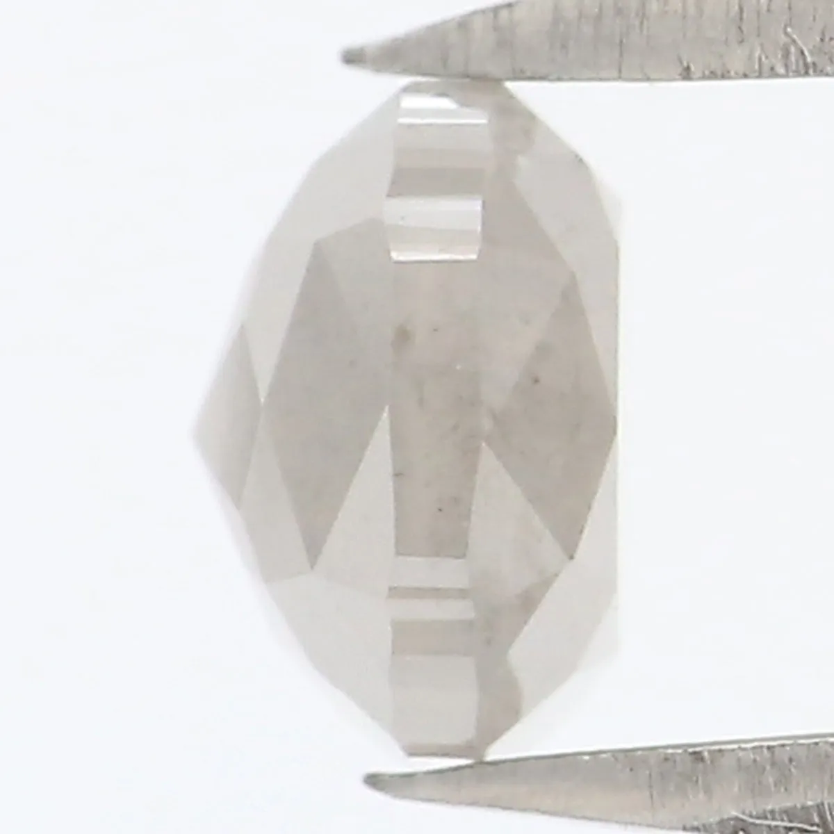 Natural Loose Cushion Grey Color Diamond 0.97 CT 5.40 MM Cushion Shape Rose Cut Diamond L7331