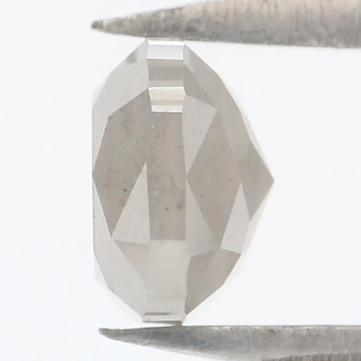 Natural Loose Cushion Grey Color Diamond 0.97 CT 5.40 MM Cushion Shape Rose Cut Diamond L7331