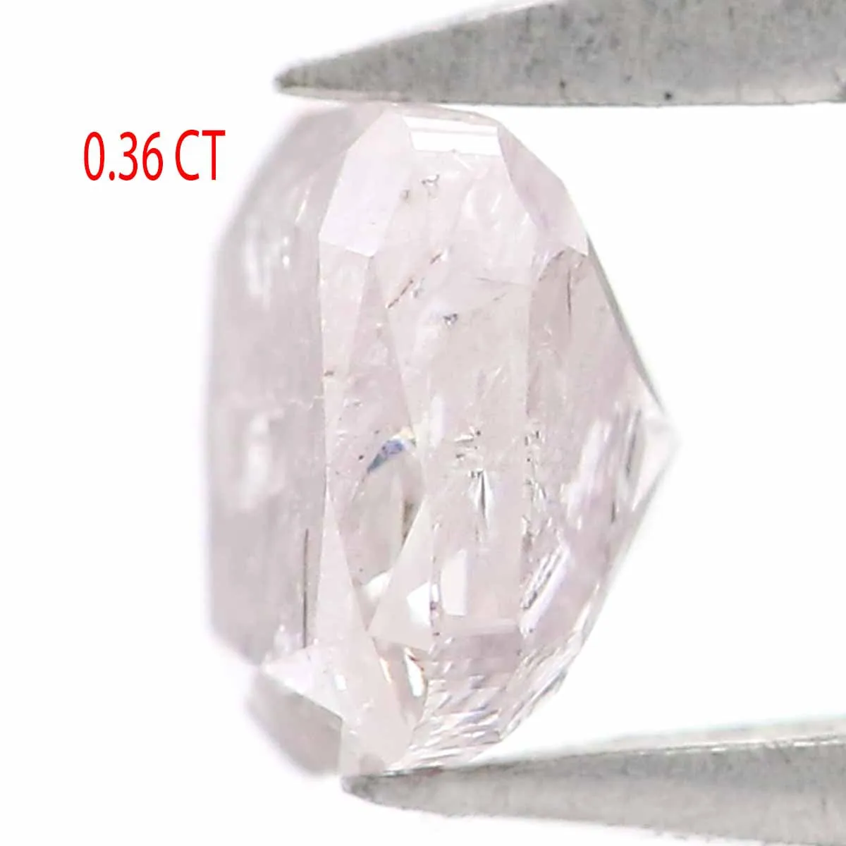 Natural Loose Cushion Light Pink Color Diamond 0.36 CT 3.90 MM Cushion Shape Rose Cut Diamond KR1792