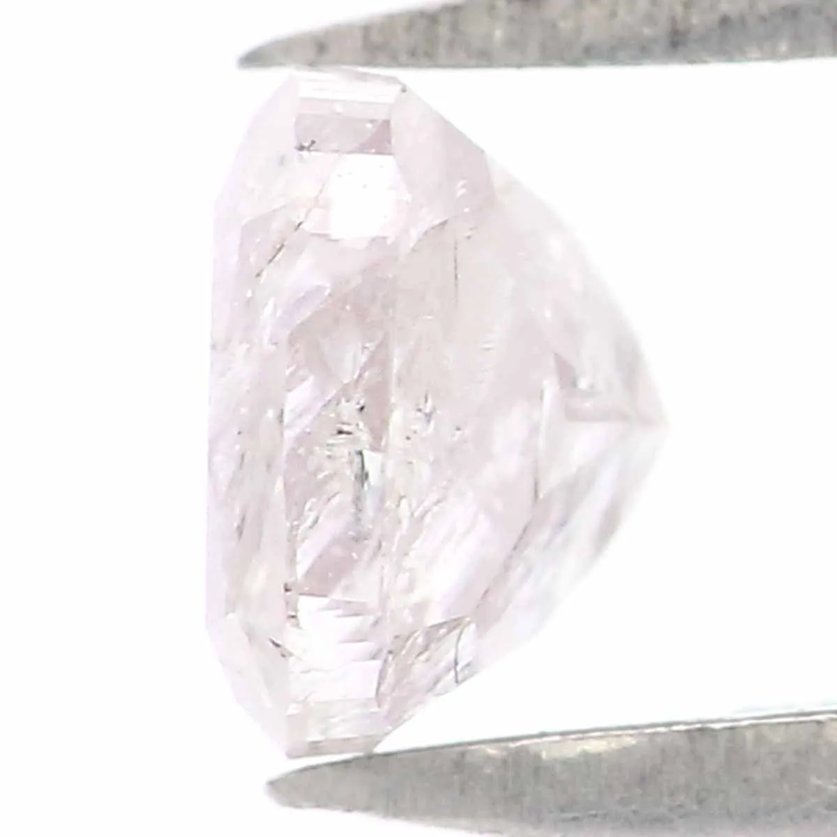 Natural Loose Cushion Light Pink Color Diamond 0.36 CT 3.90 MM Cushion Shape Rose Cut Diamond KR1792