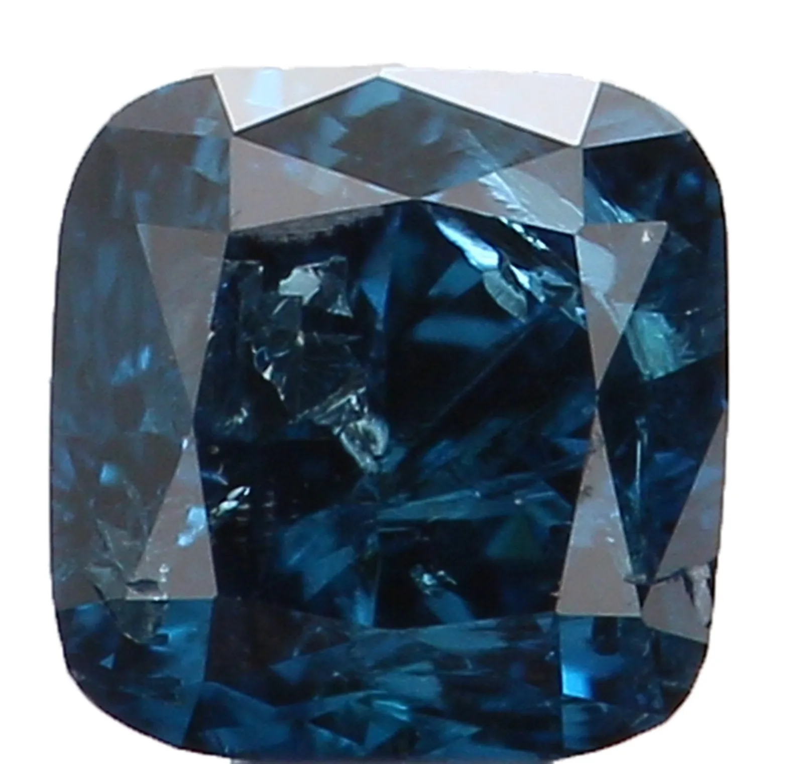 Natural Loose Diamond Cushion Blue Color I3 Clarity 2.90 MM 0.16 Ct KR186