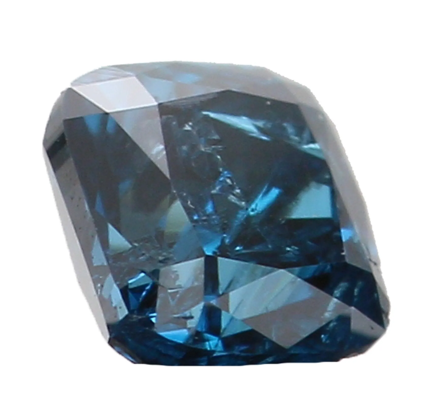 Natural Loose Diamond Cushion Blue Color I3 Clarity 2.90 MM 0.16 Ct KR186