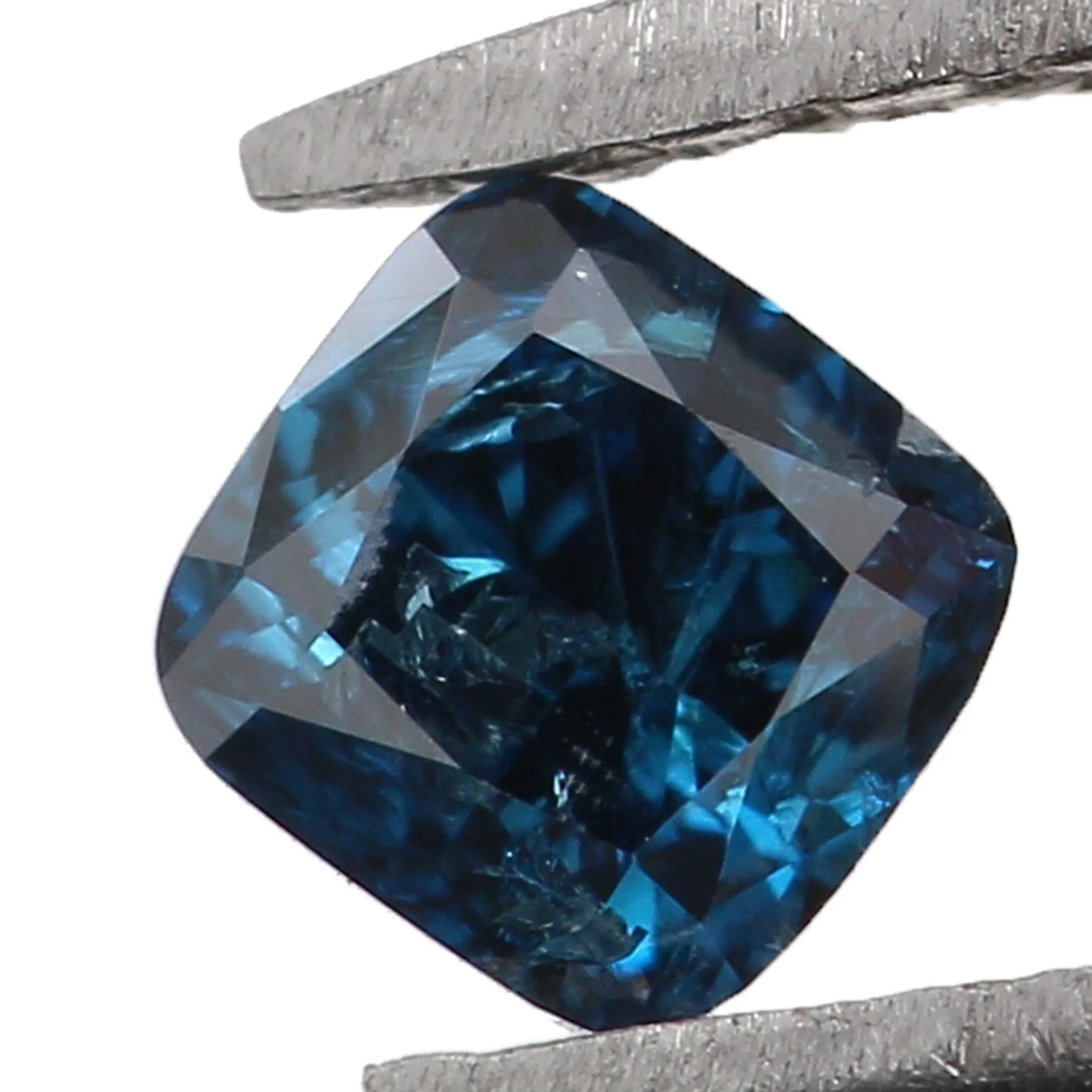 Natural Loose Diamond Cushion Blue Color I3 Clarity 2.90 MM 0.16 Ct KR186