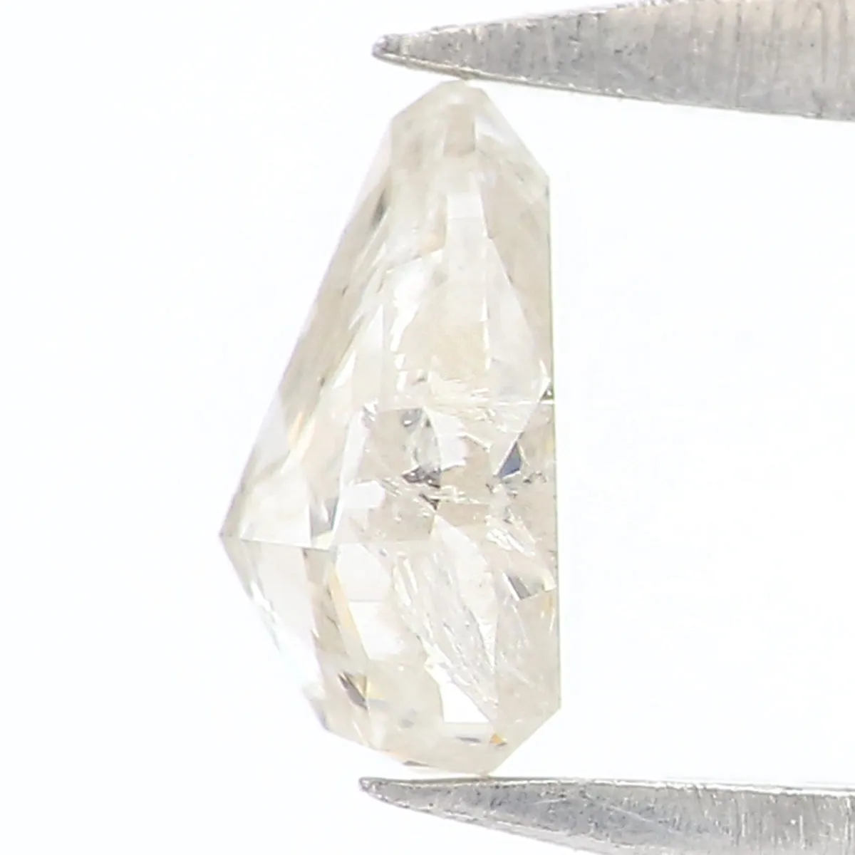 Natural Loose Pear Diamond Grey Color 0.36 CT 5.10 MM Pear Shape Rose Cut Diamond KR846