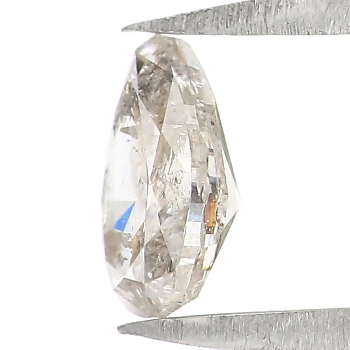 Natural Loose Pear Diamond Grey Color 0.53 CT 6.00 MM Pear Shape Rose Cut Diamond KR1008