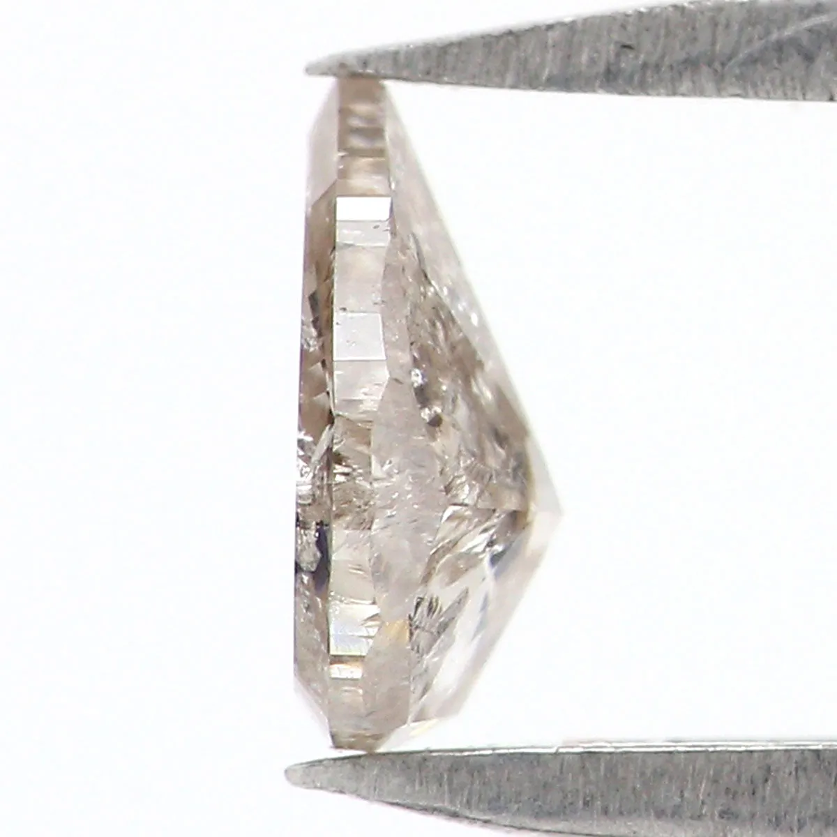 Natural Loose Pear Grey Color Diamond 0.36 CT 5.40 MM Pear Shape Rose Cut Diamond KR117