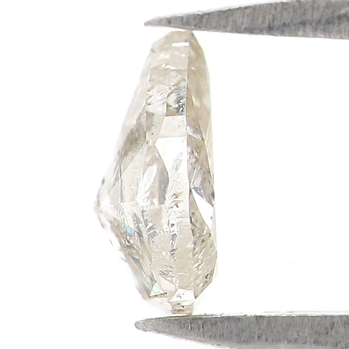 Natural Loose Pear Grey Color Diamond 0.43 CT 5.60 MM Pear Shape Rose Cut Diamond KR1009