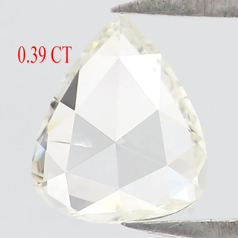 Natural Loose Pear White-I Color Diamond 0.39 CT 6.10 MM Pear Shape Rose Cut Diamond L1579